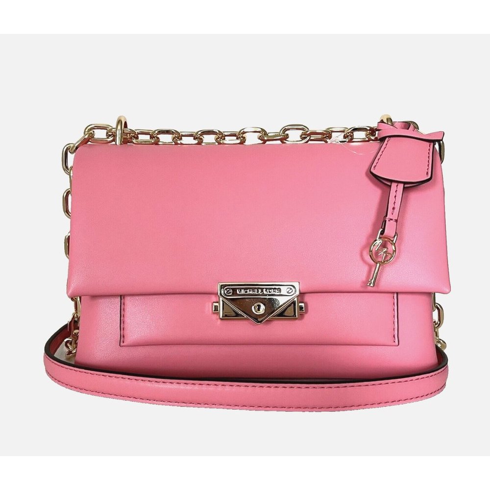 New Michael Kors Cece Medium Flap Shoulder Bag Tea Rose